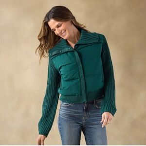 Sundance Melanie Marie Green Sweater Jacket Size S